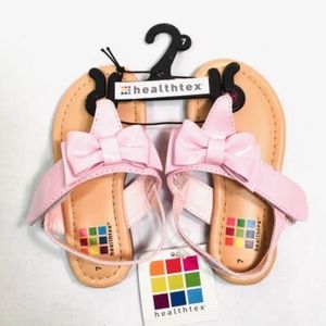 Healthex Girls Slingback Sandals With Bows